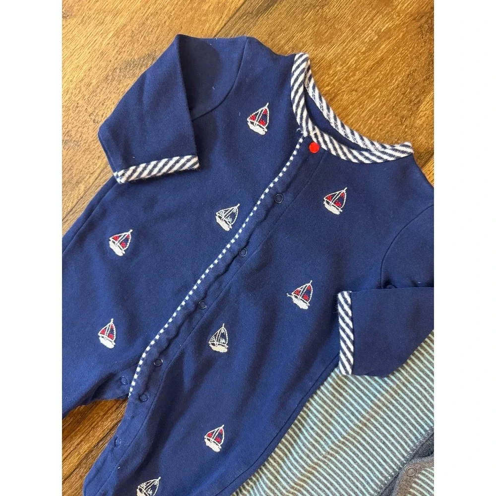 Carters Baby Boy 3‎ Months Footed Sleepers Rompers Outfits Clothes Monster Frogs